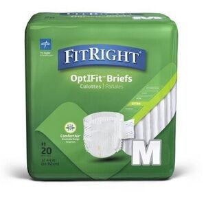 Medline FitRight OptiFit Extra
Disposable Brief M 20Ct unisex